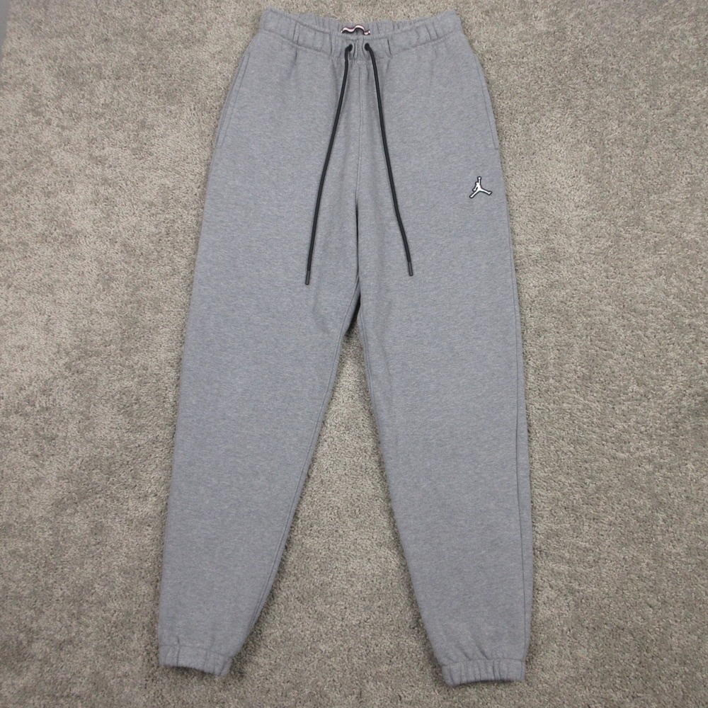 Jordan Sweatpants Mens Small Gray Heather Jump Man Basketball Joggers Logo EUC